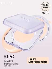 Clio K-Beauty KILL COVER MESH BLUR Cushion Foundation Set, 15g*2 [Refill Included], SPF40+ PA++++, Cooling Refreshing, Blurring Matte Finish, Oil Control, Pore Coverage, Flawless Skin, Lightweight Smooth, Long-Lasting Radiance, Sensitive Skin Available - #19C LIGHT - View 2
