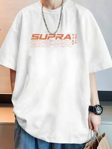 Oversized Streetwear T-Shirt Supra MK4 Orange Car Fast And Furious REF 7241 VEST NERD - 白色 - 查看 6