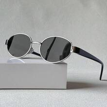 1 Pair Unisex Retro Oval Leopard Print Bohemian Style Fashion Fashion Glasses, Suitable For Vacation, Travel, Sports, Driving, Beach, Festivals, Street, Fishing, Outdoor Activities, Street Style Accessories, Party