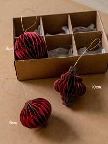 1/3pcs Christmas Tree Honeycomb Ball Pendant, Creative Honeycomb Lantern, Christmas Tree, Suitable For Thanksgiving, Christmas Party Home Decoration Christmas Decorations Room Decor Winter