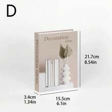 1pc/4pcs Modern Decorative Fake Books, Home Decor Book Props, Faux English Books