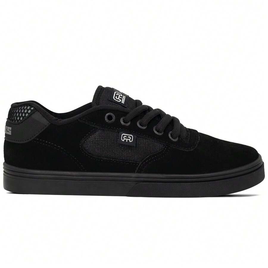 Hocks Flat Lite Black Reflective Unisex Sneakers | Black - Black - View 1