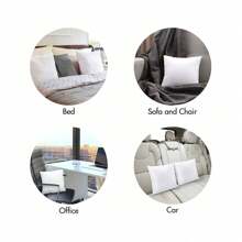 Rellenos de almohada decorativos, 1, 2, 4 o 6 piezas de almohadas de fibra, almohadas para exteriores, relleno suave y esponjoso, decoración del hogar para cama, sofá, dormitorio, coche, viajes, varios tamaños: 30 x 50, 40 x 40, 45 x 45, 40 x 60, 50 x 50, 60 x 60, 50 x 70 cm