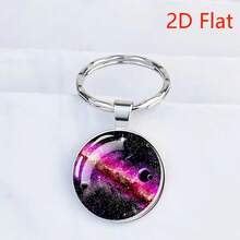 1 cái 8 hành tinh thiên hà mặt trăng sao pha lê thủy tinh móc khóa mặt dây chuyền quà tặng lưu niệm phụ kiện halloween ngày nhà giáo túi dây đeo có giá đỡ chứng minh thư phụ kiện xe hơi túi quyến rũ xe hơi giáng sinh bạn bè chị em ý tưởng quà tặng - Vũ trụ Hành tinh-2D - Xem 14