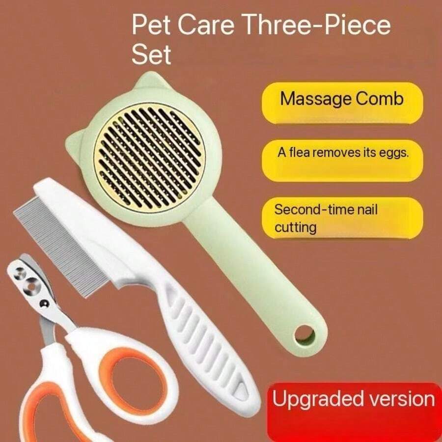 Professional Grooming Tool For Removing Loose Hair, Nail Clipper, Grooming Comb, And Other Cat Grooming Essentials For Comprehensive Cat Care.