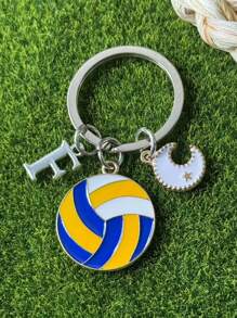 个性化排球钥匙扣礼品，送给段街运动员的礼物，感恩节和圣诞节礼物 - 黃色 - 查看 43