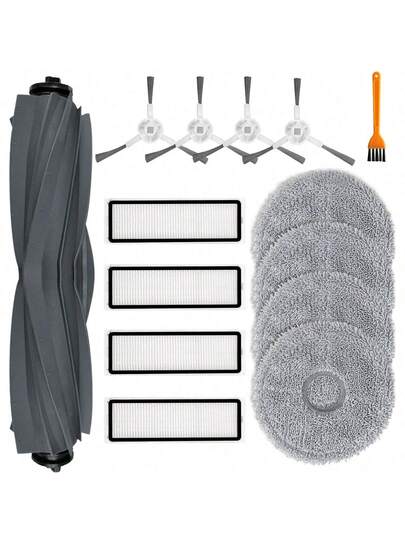 Pack Of 14 Accessories Compatible Dreame L10s L10 Ultra Prime Robot Stofzuiger Cleaner Main Brush, Wipes, Filters, Side Brushes, Cleaning Brush