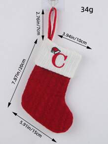 2 PCS Knit Monogram Stockings, Stockings Small Xmas English Letters Hanging Stockings Socks Double Sided Fireplace Hanging Stockings For Party Decoration New Year Party Gift Favors Supplies,Personalized Initial Stocking, Family Holiday Xmas Party Decor Birthday,Christmas, Decor 2025 Home Decor Christmas Decorations Room Decor Winter