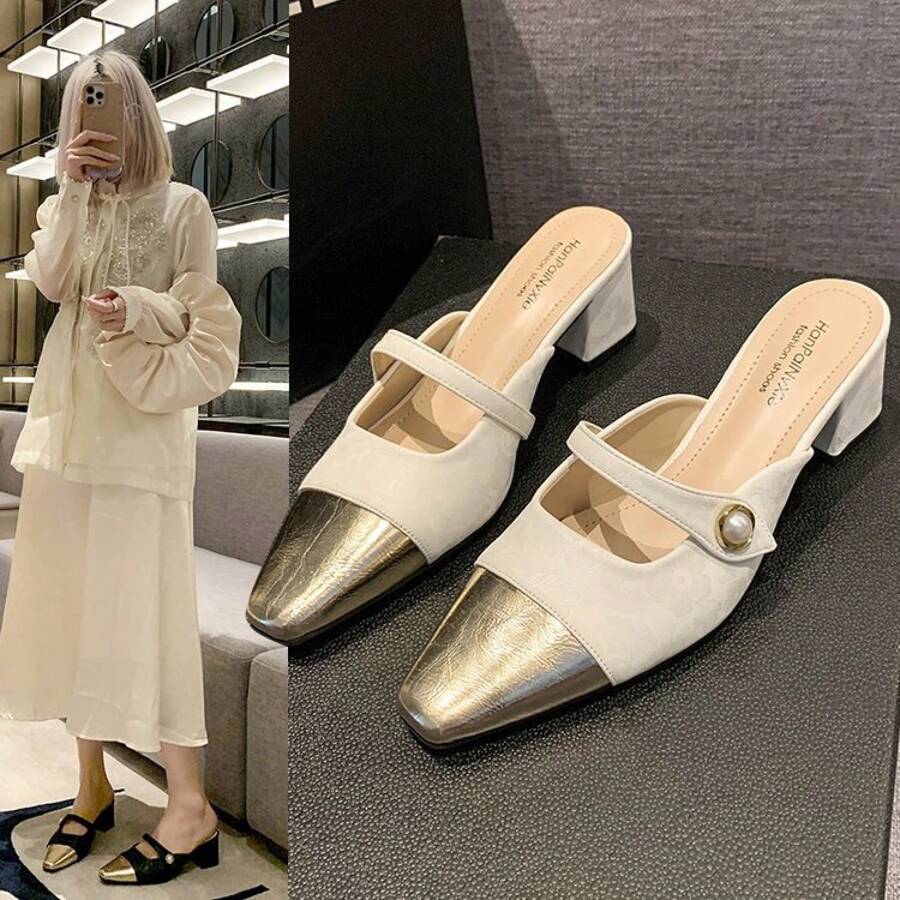 Women Heeled Sandals - 銀色 - 查看 1