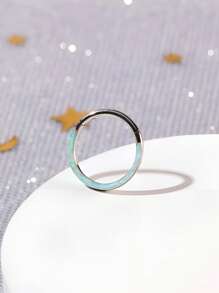 Un inel de nas la modă din opal, din oțel inoxidabil 316L, cu diafragmă, cercei unisex, bijuterii pentru piercing, hipoalergenic, ușor de curățat, cu un design cu balama închisă, poate fi folosit pentru cercei cu cartilajul urechii, cercei spiralați pentru urechi, cercei pentru lobul urechii, cercei cu dinți mari, cercei cu roată pentru urechi.