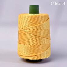 1件6mm超粗轻质冰麻线粗空心冰丝线手工编织钩花夏季清凉帽帽袋靠垫夏季专用线 - 彩色 - 查看 20