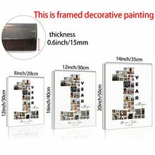 1 Tranh trang trí nhà cửa theo yêu cầu, Poster cá nhân hóa, Tranh treo tường phòng ngủ, Tranh canvas, Có thể chỉnh sửa 36 ảnh, Tranh ghép ảnh kỷ niệm 1 năm ngày cưới, Quà tặng kỷ niệm, Dành cho bạn trai, Thích hợp cho phòng tắm, nhà bếp, phòng khách, phòng ngủ, Có thể chọn khung. - Nhiều màu - Xem 7