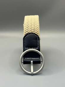 ‌2025 New Stylish Canvas Braided Belt‌ – ‌Adjustable Elastic Waistband‌ | ‌Unisex Black/Beige/Grey‌ | ‌Summer Travel Essential‌ | ‌Jeans & Skirts Accessory‌ | ‌Ins-Worthy Outfits/Gift Summer, School