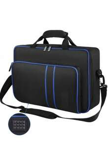 Geantă de transport, geantă de călătorie compatibilă cu PS-5 Disc și Digital Edition, geantă de umăr protectoare pentru consolă PS-5, controllere, cărți de joc, decorațiuni de Halloween