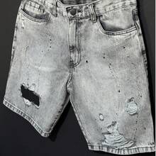 CVHM Jeans Bermuda Jeans Masculino FullSky 100% algodão CHM JEANS Estilo Street - Cinza Claro - Visão 5
