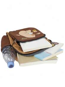 新款卡通图案儿童背包 - 棕色 - 查看 8