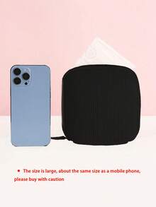 1pc Flowers Letter Pattern Sanitary Pads Storage Bag Portable Pouch Large Capacity, Women Tampon Storage Bag Sanitary Pad Pouch Napkin Cosmetic Bags Organizer Ladies Makeup Bag Girls Tampon Holder Organizer, For Lipstick, Brush, Skincare, Mobile Phone, Coin, Small Items, For Home, Gift, Vacation And Festival Halloween Christmas Multifunctional Use,Boho Vibes - Black - View 6