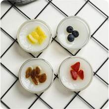 10 件 3 英寸透明塑料酱料盘，适用于小吃、寿司、水果、开胃菜和配菜、学校用品