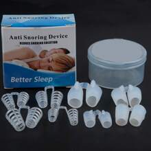 Clip nasal anti ronquidos, 4 piezas/8 piezas, dispositivo de ayuda para la respiración durante el sueño para hombres y mujeres