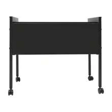 GDAE10 1 Piece 70 X 37 X 60 Cm Black Hanging File Cart, File Folder Cart With Wheels, Office Trolley, Filing Cart With Wheels, Durable For Offices, Conference Rooms, Studies, Private Households