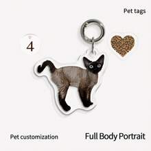 1pc Customized Photo Keychain, Acrylic Pet Photo Keychain, Personalized Photo Gift, Unique Gift For Boyfriend/Girlfriend, Husband/Wife, Dad/Mom, Valentine's Day, Birthday, Youth Anniversary, Father's Day, Mother's Day, Couple Gift, Customized Photo Keychain | Personalized Keychain | Anniversary Gift | Gift For Him | Gift For Her | Christmas Gift | Customized Logo Keychain