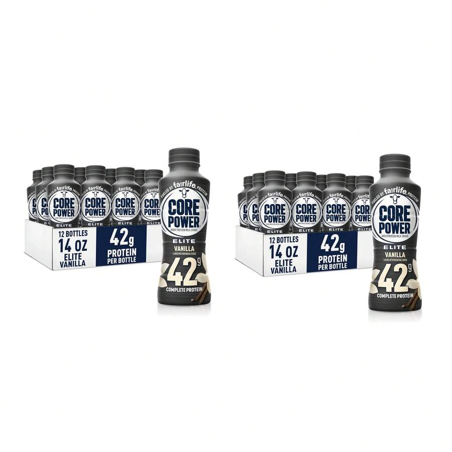 (24Packs)Fairlife Core Power Elite 42g High Protein Milk Shake, Flavor Variety, Vanilla, 14 Fl Oz(2 Packs Of 12) - one-size - View 1
