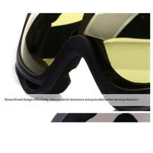 Retro Windproof Goggles For Men And Women Sports Protection Large Wind Goggles Ski Goggles Outdoor Motorcycle Riding Glasses - Black - View 2