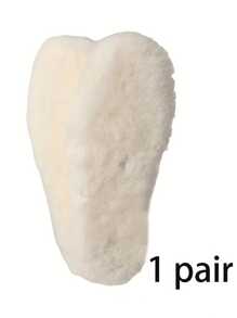 1 قطعة/مجموعة من بطانات الأحذية السميكة المبطنة بالفرو، دافئة ومنفذة للهواء، قاعدة ناعمة مانعة للانزلاق، متوفرة بأحجام متعددة للاستخدام في الشتاء