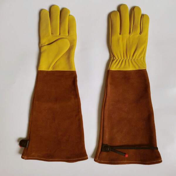 Guantes de jardinería de alta resistencia, anti-perforación, gruesos, adecuados para recoger castañas, pimientos, rosas, apicultura, soldadura, protección laboral