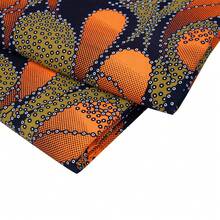 6 Yards Weihnachtsrotes afrikanisches Imitat Batik Stoff - Ankara Stoff, Fettecken & Festivalstoff, geeignet zum Nähen, DIY, Handwerken und Patchwork