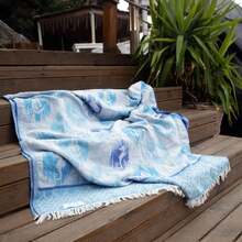 Made In Turkey Peshtemal Beach Towel – Lightweight Turkish Towel – 100x180 Cm – Soft, Quick Dry, Compact – For Beach, Bath, Spa & Everyday Use - Baby Blue - View 6