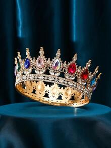 1 pièce Accessoire de couronne de mariée européenne pour robe de mariée, article pour anniversaire et cadeau pour adulte. Accessoires de la Saint-Valentin - Argent - Voir 7