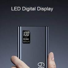 66W Hochleistungs-Powerbank, Schnellladung, Dual-Port, kompakt & tragbar, Zufallsfarbe