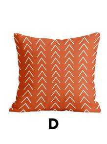 1 pieza/4 piezas Funda de almohada, Fundas de almohada de otoño, Funda de cojín, Ropa de cama, Funda de almohada, Funda de almohada con estampado de un solo lado, Funda de cojín moderno para sofá para decoración de otoño, Funda de almohada naranja, Textil para el hogar suave y acogedor, Transpirable y antipelusas, Suave y amigable con la piel, Fundas extraíbles