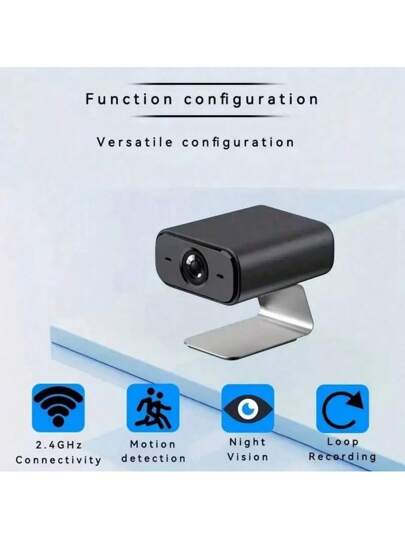 1pc Mini Spy Camera Security Real Time Monitoring, Infrared Night Vision, Motion Detection, Easy Installation Indoor Nanny Pet Camera/Support Cloud Storage Micro SD Cards Perfect Baby, Monitoring Home Makes An Ideal Family Holiday