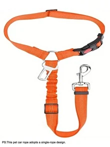 1pc Pet Car Seat Belt Retractable Leash, Heavy Duty Dog Harness Seatbelt - Ideal Pet Family Essential Dog Car Seat Car Seat Covers Dog Car Seat Cover Pet Car Seat - Black - View 22