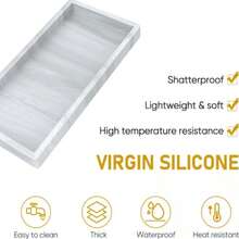 Trompeta rectangular de mármol - Gris - Ver 2