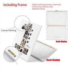 1 Tranh trang trí nhà cửa theo yêu cầu, Poster cá nhân hóa, Tranh treo tường phòng ngủ, Tranh canvas, Có thể chỉnh sửa 36 ảnh, Tranh ghép ảnh kỷ niệm 1 năm ngày cưới, Quà tặng kỷ niệm, Dành cho bạn trai, Thích hợp cho phòng tắm, nhà bếp, phòng khách, phòng ngủ, Có thể chọn khung. - Nhiều màu - Xem 8