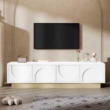 Television Stands & Entertainment Centers - White + Wood + MDF + Particle Board - View 9