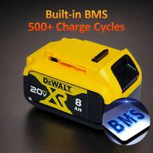 DW 8.0Ah 20V Batteries For Dewalt Cordless Tools - Compatible With DCB200, DCB205, DCB206 & More 1Pack,2Pack,4Pack - Gói 2 - Xem 5