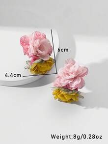 花朵耳钉 情人节、妈妈、母亲、母亲节、礼物 - 彩色 - 查看 6