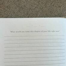 1PC White Leather COVER Dig Deeper Journal,Classic Chic Style + 180 Undated Prompts For Intention, Healing, Growth, Gratitude & Mindfulness,Perfect Self‑Care Gift For Women & Men / INSIDE THEN OUT Guided Daily Self‑Discovery Journal