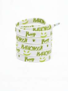 Halloween Personalized Sports Sneakers Decorative Shoelaces, Fashion Halloween Decorative Shoe Accessories Polyester Woven Flat Shoelaces. - Multicolor - View 20