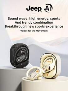 Jeep EW128 人工智能翻译耳机无线耳塞式立体声音乐耳机带麦克风挂耳式游戏运动耳机 - 均碼 - 查看 13