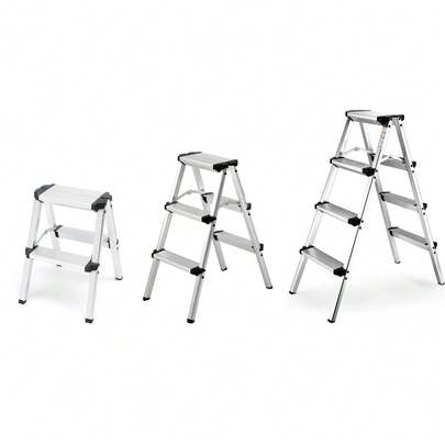 はしごステップ 脚立 アルミニウム 軽量 踏み台 梯子 折りたたみ脚立 シンプル ファッション 省スペース 持ち運び便利 安定感 安全 多機能 滑り止め付き ステップ台 室内 屋外