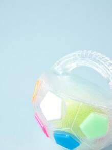 PETSIN 宠物狗玩具：足球形，耐用橡胶，吱吱作响，无需电池，适合中大型犬，互动和陪伴玩具 - 彩色 - 查看 6