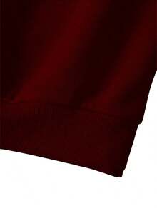 ROUND NECK SWEATSHIRT + SPORTY SWEATSHIRT SET - Maroon - View 3