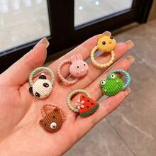 60pcs Hair Accessories' Treasure Trove Of Matching '! A Collection Of Super Cute Hair Rings, Perfect For Daily Outings And Dates. You Can Easily Tie Them Up To Look Good, Making It A Must-Have For Hair Accessories - Nhiều màu - Xem 6