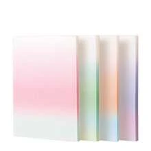 50 hojas de notas adhesivas transparentes y a prueba de agua con brillo - Almohadillas de memorándum cuadradas de PET de colores para la escuela, la oficina y la organización del hogar