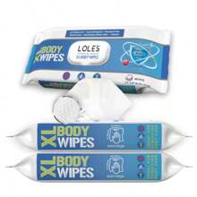 LOLE'S Body Wipes XL Shower And Bath Wipes 96 Count 2x48 Paraben Free Alcohol Free Rinse Free No Water Disposable Cleansing Washcloths Bath Sponges Bedridden Elderly Disabled Camping